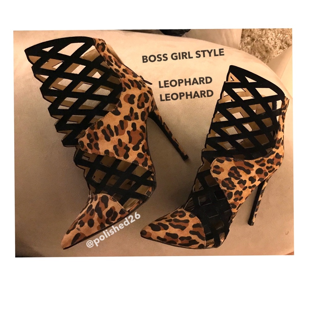 Leopard High Heels Boss Girl Style
